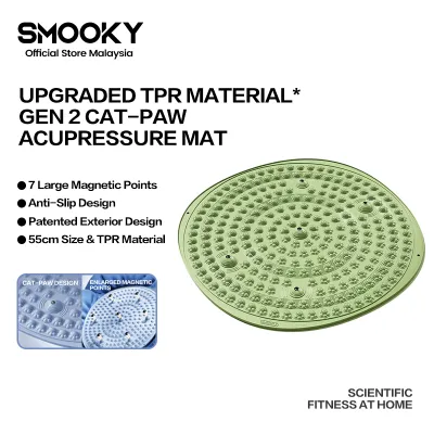 【Official】SMOOKY Gen2 Cat-Paw TPR Material 55cm Acupressure Jogging Mat & Fat-Burning Pad 第二代猫爪指压板 TPR材质 直径55cm 指压板｜抖音热门推荐