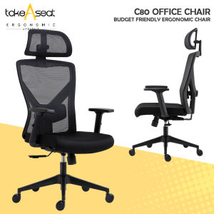 C80 Office Chair ★ Ergonomic Office Chair ★ Comfortable Support ★ Self Setup
