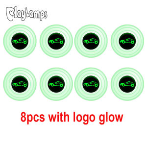 Car Door Anti-shock Pad Hood Trunk Anti-collision Silicone Adhesive Sticker Pads Auto Anti-Noise Buffer luminous Gasket
