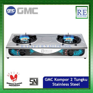 GMC Kompor Gas 2 Tungku Stainless Steel 211 SNI
