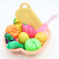 1 set of Combined Fruit and Vegetable Cutting Toy Velcro Strap only Assorted Veggies and Fruits Educational Pretend Play Toy for Kids Toys for Girls Toys for Boys laruang pangbata lutu lutuan. 