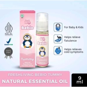 Freshliving Bebio By Fresh Care Essential Oil 9ml - Flu Pilek Batuk Gatal Perut Kembung Bayi Anak | Bebio Essential Oil | Bebio Essential Oil Baby Kids Tummy 9ml