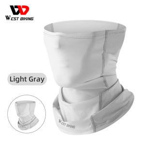 WEST BIKING Tube Mask Sun Protection Ice Silk Mask Anti-UV Quick-drying Face Cover Scarf Balaclava Motorcycle Fishing Running Sport Mask