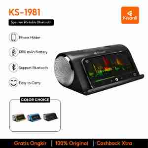 KISONLI Speaker Portable Bluetooth Mobile Stand KS1981 Support FMTFUSBAUX