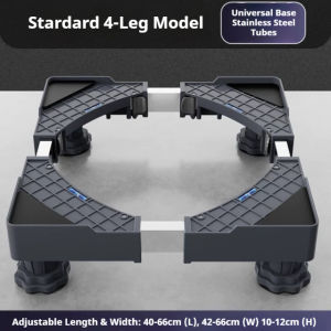 Movable Washing Machine Base Adjustable Refrigerator Stand Rack 500kg Load Heavy Duty Stand