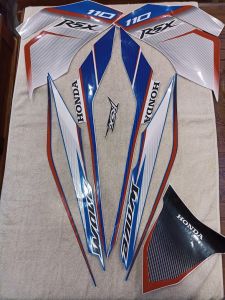 Bộ tem decal dán xe máy Honda Wave RSX 110 siêu nhân màu xanh dương zin thái siêu đẹp