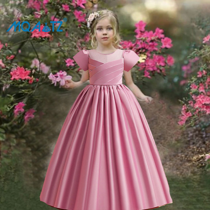 Pink bridesmaid dresses clearance kids