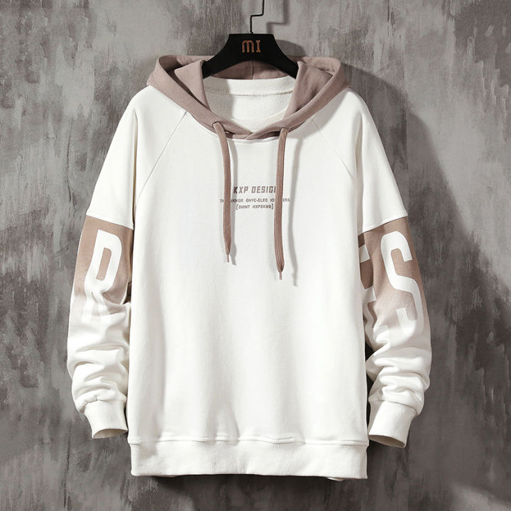 Áo Hoodies Nỉ Nam Có Mũ Trùm Đầu Tay Áo Phối Chữ Trẻ Trung Phong Cách ...