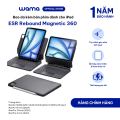 Bao da iPad Air 6/Pro M4 2024 kèm bàn phím ESR Magnetic Rebound 360 màu đen, khóa chắc chắn, touchpad mượt mà. 