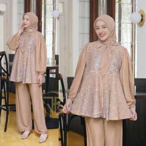Baju Wanta Setelan The New Neira One Set Wanita Kekinian Ouitfit Kondangan