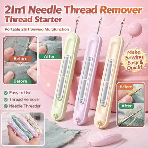 Dual-Purpose Needle Threader And Seam Ripper Unpicker Sewing Tool Colorful Sewing Needle Thread Unpicker Sewing Tools 二合一穿针拆线器