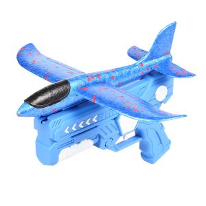 LED Outdoor Airplane Catapul Toy Airplane Launcher Throwing Foam Plane Glider Toys Foam Glider Launcher Cool Catapult Aircraft Gift for Boys
