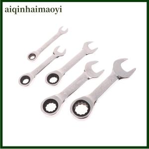 aiqinhaimaoyi Short Handle Adjustable Head Ratchet Wrench Mini Fast Ratchet Wrench Labor-saving Auto Repair Hardware Dual-purpose Wrench Tool