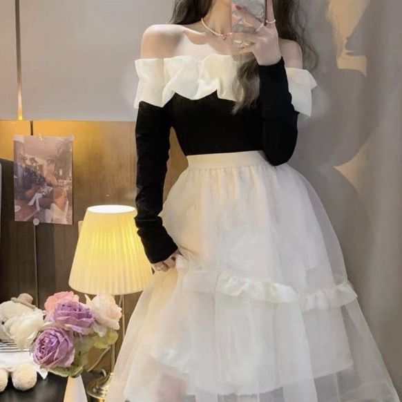 Đầm váy nữ dự tiệc 2 tầng siêu xinh, sang chảnh với màu trắng tinh khôi  thích hợp cho các nàng thích nhẹ nhàng | Shopee Việt Nam
