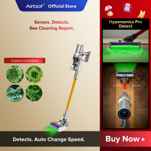 [ Upgrade_Best Seller ] Airbot Hypersonics PRO Detect | Green Laser Detection 27000Pa Smart Handheld Cordless Vacuum Intelligent Dust Sensing HEPA
