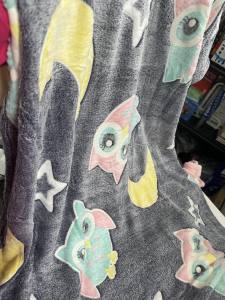 Glow in the Dark Blanket Soft Fleece Throw Flannel Blanket for Kids and Adults Luminous Blanket