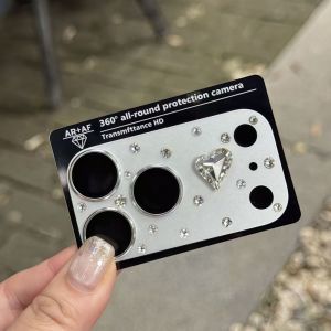 COOLSOOL HD rõ nét Bảo vệ camera bằng kính Bảo hiểm toàn diện Trái tim 3D cương Nắp ống kính máy ảnh Chống sốc Phim ống kính Cho iPhone 17 Pro Max 17Pro.