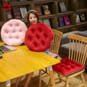 SaTine เบาะรองนั่ง40*40ซม. ที่รองนั่งแบบกลม เบาะรองเก้าอี้ เบาะรองหลัง หนานุ่มนั่งสบายๆ น้ำหนักเบา พกพาสะดวก มีหลายสีให้เลือก