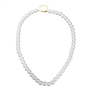 Luxe 10mm Artificial Pearls Necklace For Evening Occasions Business Attire Lightweight Construction Clavicle Chain