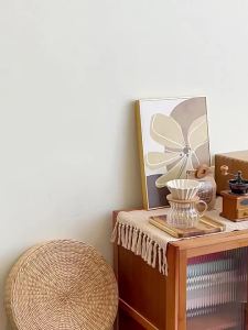 FFBH Bamboo Making Kitchen Storage Racks Coffee Machine Microwave Oven Household Pull Type Storage Rack Dustproof Cup Saucer Holders 9R3H1