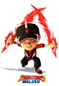 BOBOIBOY 2 Stiker Dinding Size 30-45 cm Vinyl white waterproof