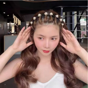 Bando Jepit Poni 2in1 Headband With Clip Korean Twist Hairstyle