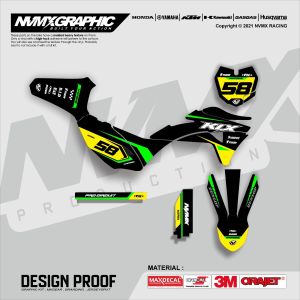 Decal Stiker KLX BF - Dtracker - Gordon - Free Custom Full Body