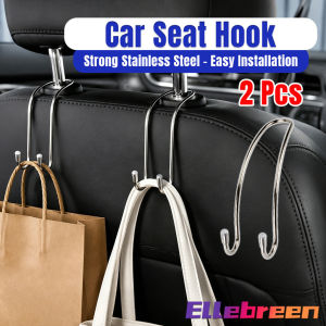 Ellebreen Car Seat Hook Hidden Back Seat Headrest Hanger for Shopping Bag/Coat Storage Hanger 2pcs