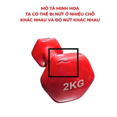 Tạ Tay Bọc Cao Su Loại 4 KG - Tập Gym Thể Thao Tại Nhà Phòng Tập