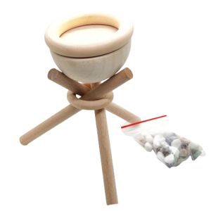 CINDYKHBKJ DIY Stand Wooden Rack Essential Oil Diffuser Diffuser Sticks Perfume Volatile Aromatherapy Aroma Diffuser Home Decor Creative Mini Stone Diffuser Room