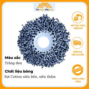 Bông lau nhà cotton 360 sợi dài thấm hút tốt lau siêu sạch