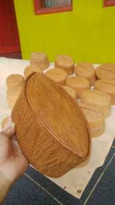 Peci Kopiah Pria Santri Polos Kulit Kayu Waru atau Honai