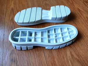 Outsole Sepatu Wanita Alas Bawah Sol Sepatu Boots Hitam Putih Cewek TPR Ataru Size 36 sd 41