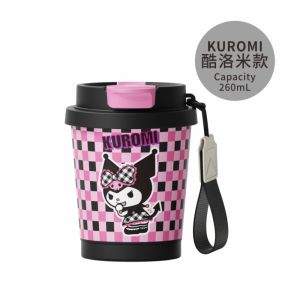 Sanrio Hello Kitty Double Walled Coffee Cup Leakproof 316 Stainless Steel For Office Mug LFB447