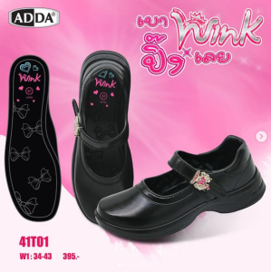 รองเท้านักเรียน รองเท้านักเรียนเด็กโต Winkดำ รองเท้านักเรียนหญิง SIZE:30-43