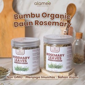 ALAMEE Dried Rosemary Daun Kering Dried Leaves Garnish Murni Asli Tanpa Campuran Bumbu Organik 125gr