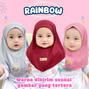 ByKiddos - Paket Bundling 3pcs Jilbab MAURIN Anak Perempuan NewBorn Usia 0-1 Th Warna Random