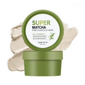 SOME BY MI Super Matcha Pore Clean Clay Mask 100g Membersihkan mengontrol minyak mengecilkan pori-pori