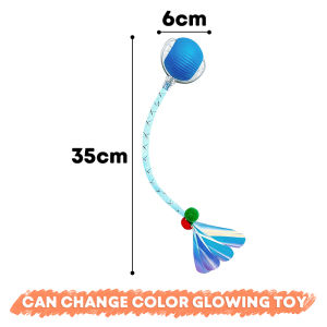 Cat Automatic Rolling Ball Toys Smart Teaser USB Rechargeable Cat Interactive Toy Kitten Training Toy
