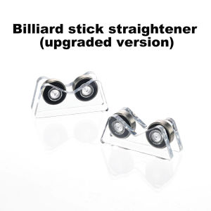 2Pcs Billiard Cue Straightness Checker Tool Repair Parts Portable Snooker Club Roller Straightness