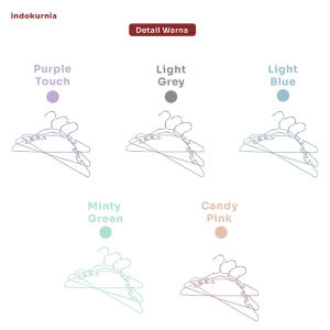 Hanger Baju Kawat Coating - Prabotmama / Gantungan Kupu-kupu Premium / Jemuran Pengering Laundry