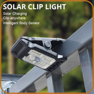 Solar Garden Light Outdoor Waterproof Clip on Solar Wall Lamp for Outside Fence Patio Pathway Security Lights