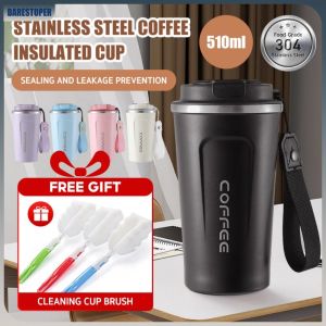 【Free Gifts】Travel Insulated Coffee Mugwith Leakproof Lid Vacuum Insulation Stainless Steel Coffee Cup  For Hot And Cold Water Darestoper