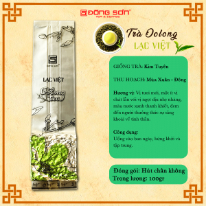Trà Olong Lạc Việt - Hương cỏ mới trong sáng - Gói 100g - Đông Sơn