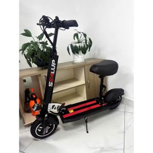 Xe scooter gấp gọn SEALUP Q8 bản có yên ngồi động cơ 36V400W pin 10.4AH tốc độ 45km - Khóa thẻ từ NFC trang bị phanh ABS