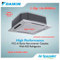 (Smart Control) Daikin 3.5hp Ceiling Cassette Aircond FCC100A & RC100AV1M (Panel BC50FM) Daikin Air Specialist 3.5hp Ceiling Cassette Type Air Conditioner - Non Inverter - FCC-A Series (8-Way airflow). 