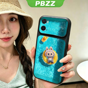 PBZZ Case for OPPO A96 4G a76 4g A36 5G phone casing anxiety Softcase Silicone shockproof Cover new design aesthetic cute silvery Cartoon swimming for boys KNYC3
