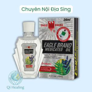 Dầu Gió Trắng Con Ó Hương Oải Hương Công Thức MỸ 2 Nắp dầu massage body