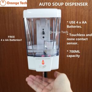 Automatic Soup Liquid Dispenser Auto Sanitizer Dispenser Touchless None Contact Dispenser