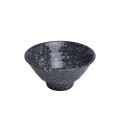 Tô nhựa nhọn vân đá đen fataco - Tô vân đá đen nhựa Melamine giả đá - có 3 size 14,1 - 16,3 - 20,3 cm. 